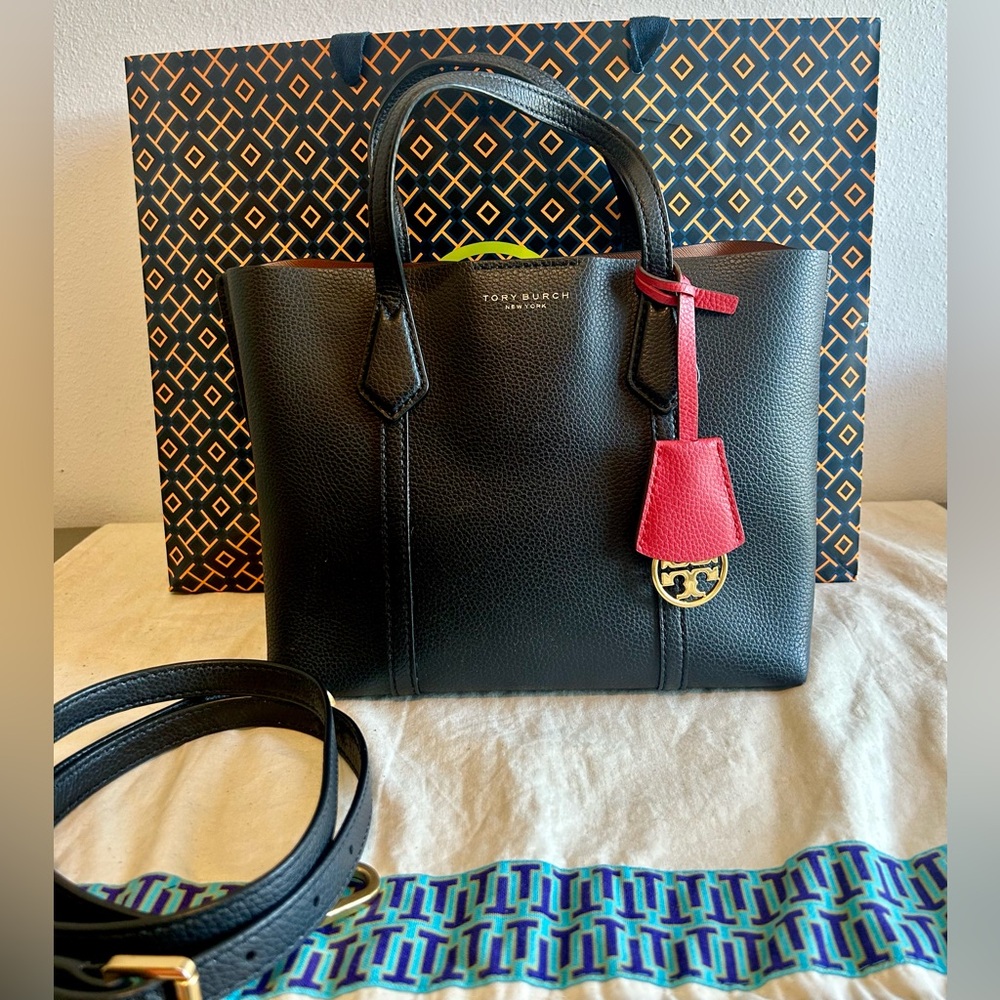 Tory Burch Perry tote bag with crossbody strap - Picture 1 of 7